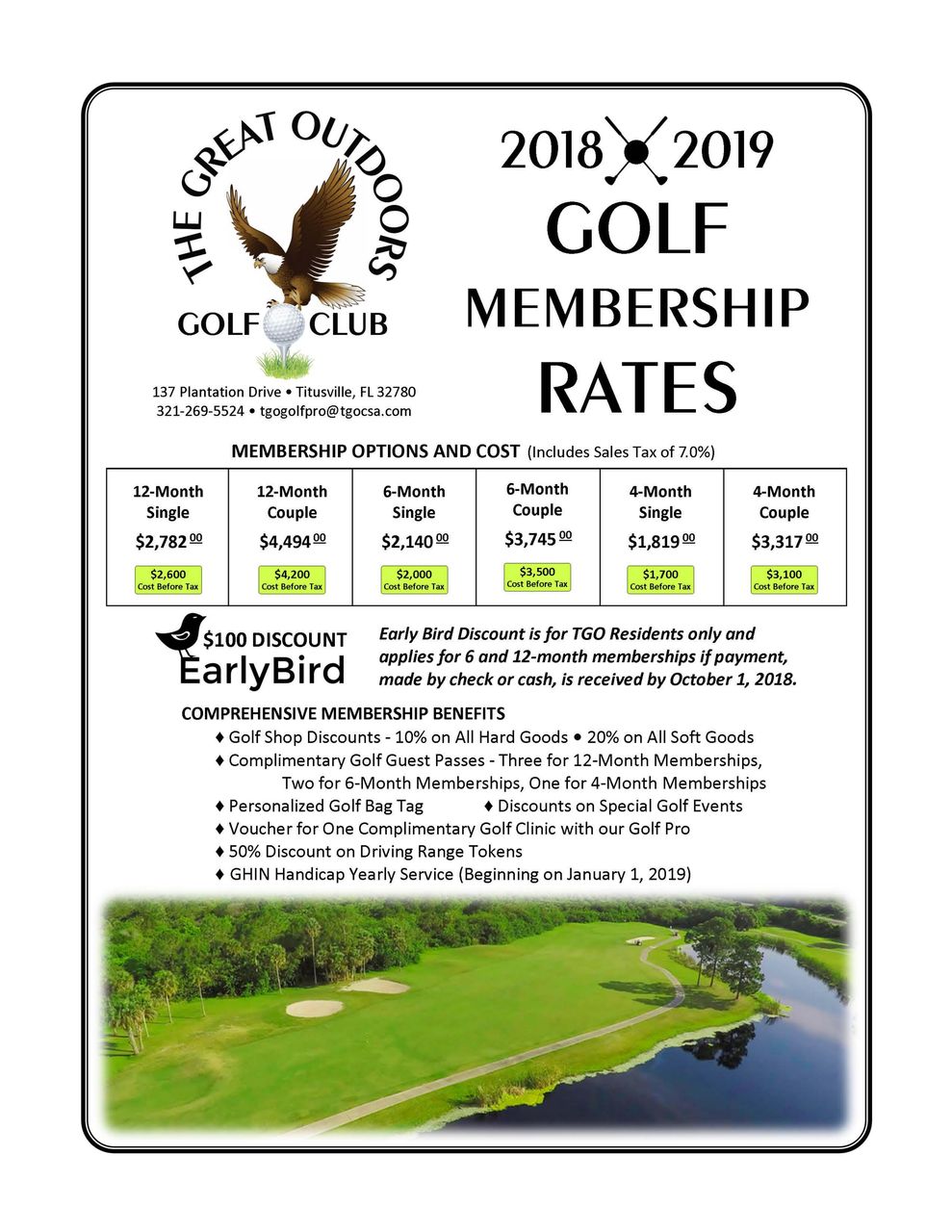 Memberships The Great Outdoors Golf Club